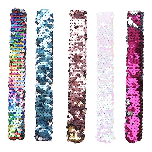 Gogogmee 5Stücke Bunte Meerjungfrau Slap Armbänder mit Pailletten Kinderarmband für Partys und Geeignet für Junge Mädchen und Prinzessinnen Gogogmee 5Stücke Bunte Meerjungfrau Slap Armbänder mit Pailletten Kinderarmband für Partys und Geeignet für Junge Mädchen und Prinzessinnen von Gogogmee