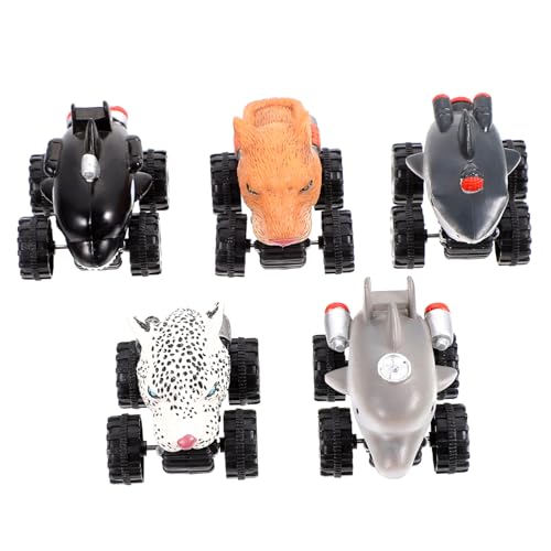 Gogogmee 5 Stücke Rückziehspielzeug für Kinder Pädagogisches Spielzeugauto mit Reibungsantrieb Sicher und Bruchsicher für Jungen und Mädchen von Gogogmee