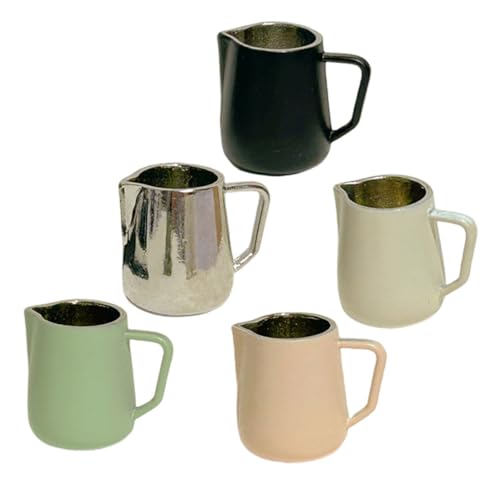 Gogogmee 5Stücke Teiliges Mini Kaffee Miniatur Milchkrüge und Kaffeetassen für Puppenhäuser Stabil Dekorativ und Kreativitätsfördernd für Miniatur und Gogogmee 5Stücke Teiliges Mini Kaffee Miniatur Milchkrüge und Kaffeetassen für Puppenhäuser Stabil Dekorativ und Kreativitätsfördernd für Miniatur und von Gogogmee