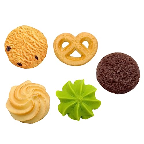 Gogogmee 5Stücke Teiliges Realistische Künstliche Kekse Modelle für Puppenhausverzierung Simulierte Dessertmodelle für Dekoration Fotorequisiten Bäckerei Party und Hochzeit Gogogmee 5Stücke Teiliges Realistische Künstliche Kekse Modelle für Puppenhausverzierung Simulierte Dessertmodelle für Dekoration Fotorequisiten Bäckerei Party und Hochzeit von Gogogmee