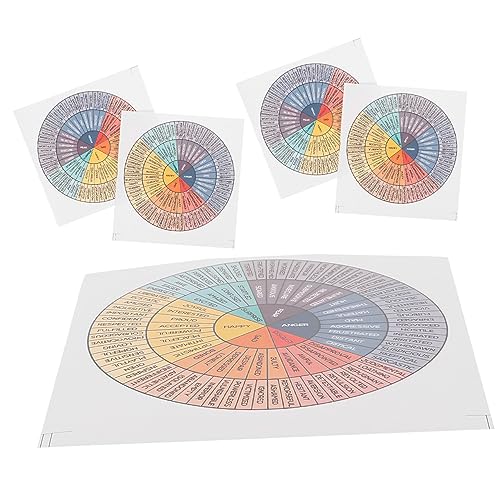 Gogogmee 5stücke Gefühlsrad-Aufkleber Aus Papier Kreatives Emotionsdiagramm Einfache Anbringung Und Entfernung Dekorative Aufkleber Für Laptop Skateboard Gepäck Und Mehr von Gogogmee