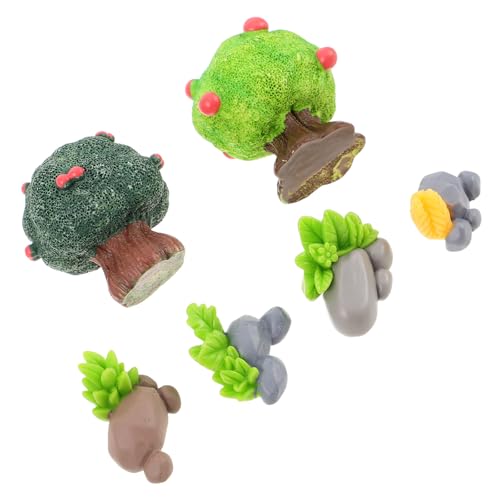 Gogogmee 6 Miniatur-Steinfiguren: Realistische künstliche Felsen, Kunstharz, Mikro-Landschaftsornamente für Feengärten, Puppenhäuser, Aquarien, DIY-Garten, Heimbüro-Dekoration Gogogmee 6 Miniatur-Steinfiguren: Realistische künstliche Felsen, Kunstharz, Mikro-Landschaftsornamente für Feengärten, Puppenhäuser, Aquarien, DIY-Garten, Heimbüro-Dekoration von Gogogmee