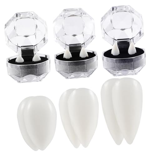 Gogogmee 6 Paare Halloween Vampirzähne Fake Fangs Cosplay Requisiten Simulation Zähne für Kostüm Party Dekoration Erwachsene Gogogmee 6 Paare Halloween Vampirzähne Fake Fangs Cosplay Requisiten Simulation Zähne für Kostüm Party Dekoration Erwachsene von Gogogmee