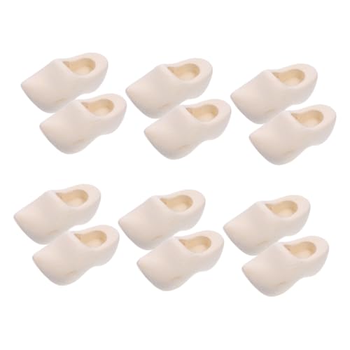 Gogogmee 6 Paare Miniatur Holzschuhe Niederländische Clogs Unbemalt DIY Basteln Puppenhaus Dekoration Holzschuhe für Miniaturlandschaften und Modellbau Zubehör Gogogmee 6 Paare Miniatur Holzschuhe Niederländische Clogs Unbemalt DIY Basteln Puppenhaus Dekoration Holzschuhe für Miniaturlandschaften und Modellbau Zubehör von Gogogmee