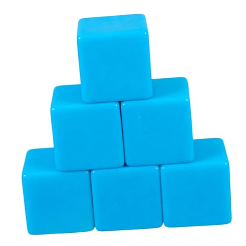 Gogogmee 6 Pcs Große Leere Beschreibbare Plastikwürfel Für Brettspiele Bildungsaktivitäten Und DIY -projekte Ideales Klassenzimmer Und Wohnkultur von Gogogmee