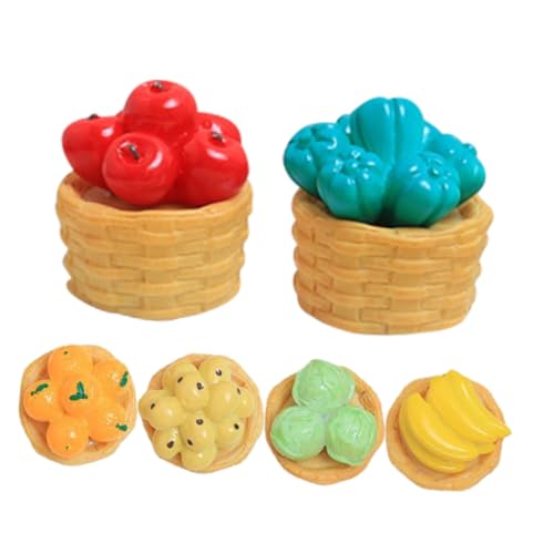 Gogogmee 6 Stück 6 teiliges Miniatur Obstschale aus Resin Realistische Frucht Schalen Figuren mit Cartoon Design Leichte Verschleißfeste Mikro Landschaftsdekoration für DIY Puppenhaus Gogogmee 6 Stück 6 teiliges Miniatur Obstschale aus Resin Realistische Frucht Schalen Figuren mit Cartoon Design Leichte Verschleißfeste Mikro Landschaftsdekoration für DIY Puppenhaus von Gogogmee