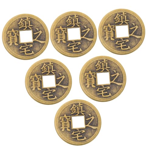 Gogogmee 6 Stück Messing Münzen Chinesische Feng Shui Glücksmünzen mit Glatter Oberfläche und Rundem Rand Vielseitig für Auto Zuhause Schmuck und Dekoration Geeignet Gogogmee 6 Stück Messing Münzen Chinesische Feng Shui Glücksmünzen mit Glatter Oberfläche und Rundem Rand Vielseitig für Auto Zuhause Schmuck und Dekoration Geeignet von Gogogmee