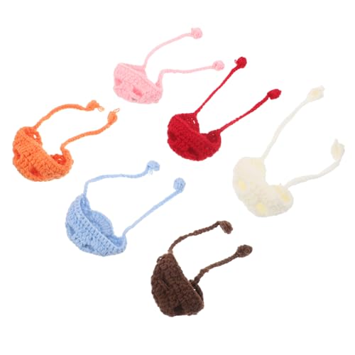 Gogogmee 6 Stück Mini Strickmützen für Puppen und Haustiere Weiche Atmungsaktive Wollmützen als DIY Bastelzubehör Schlüsselanhänger und Weihnachtsbaumschmuck Kleine Handgestrickte Gogogmee 6 Stück Mini Strickmützen für Puppen und Haustiere Weiche Atmungsaktive Wollmützen als DIY Bastelzubehör Schlüsselanhänger und Weihnachtsbaumschmuck Kleine Handgestrickte von Gogogmee