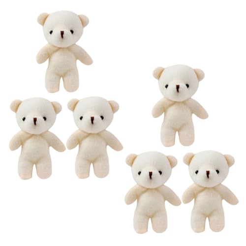 Gogogmee 6 Stück Mini Teddybär Anhänger Kuscheliger Schlüsselanhänger Figur Hängedeko Leicht Tragbar Geschenk für Tasche und Raumdekoration Gogogmee 6 Stück Mini Teddybär Anhänger Kuscheliger Schlüsselanhänger Figur Hängedeko Leicht Tragbar Geschenk für Tasche und Raumdekoration von Gogogmee