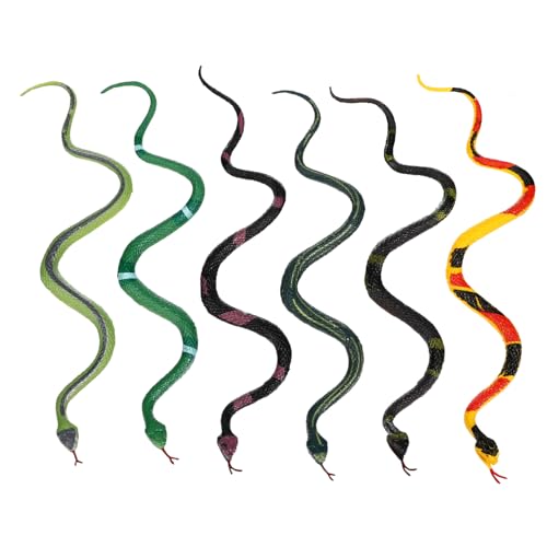 Gogogmee 6 Stück Nachgemachtes Schlangenspielzeug Schlangenstreich künstliche Schlangenrequisiten Requisitenschlangen realistisches Schlangenmodell Schlangenfiguren Schlange Figur Plastik Gogogmee 6 Stück Nachgemachtes Schlangenspielzeug Schlangenstreich künstliche Schlangenrequisiten Requisitenschlangen realistisches Schlangenmodell Schlangenfiguren Schlange Figur Plastik von Gogogmee