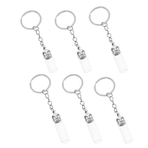 Gogogmee 6 Stück Kleiner Flasche aus für Ätherische Öle Tragbare Schlüsselanhänger mit Flüssigkeitsbehälter für Reisen Kompakte Vielseitige Aufbewahrung für Öle Schmuck Gogogmee 6 Stück Kleiner Flasche aus für Ätherische Öle Tragbare Schlüsselanhänger mit Flüssigkeitsbehälter für Reisen Kompakte Vielseitige Aufbewahrung für Öle Schmuck von Gogogmee