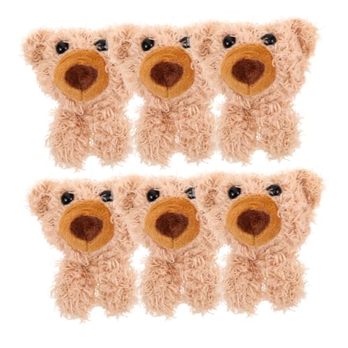 Gogogmee 6 Stück Plüschbär Für Bekleidungszubehör, Plüschtier Zum Basteln, DIY, Dekoratives Plüschtier Für Kleidung, Dekoration, Bekleidung, Plüschtier von Gogogmee