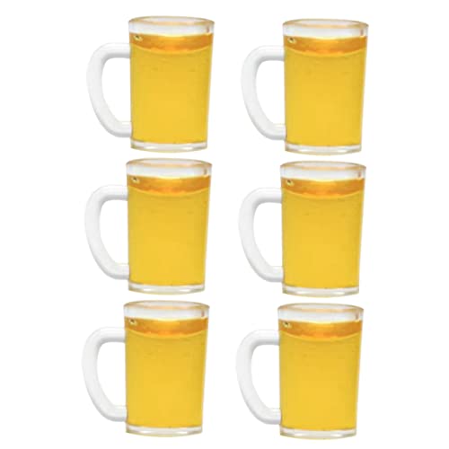 Gogogmee 6 Stück Mini-bierkrüge Dekorative Miniatur-krüge Für Puppenhaus Für Miniatur-markenlebensmittel Und Tiny House-zubehör Gogogmee 6 Stück Mini-bierkrüge Dekorative Miniatur-krüge Für Puppenhaus Für Miniatur-markenlebensmittel Und Tiny House-zubehör von Gogogmee