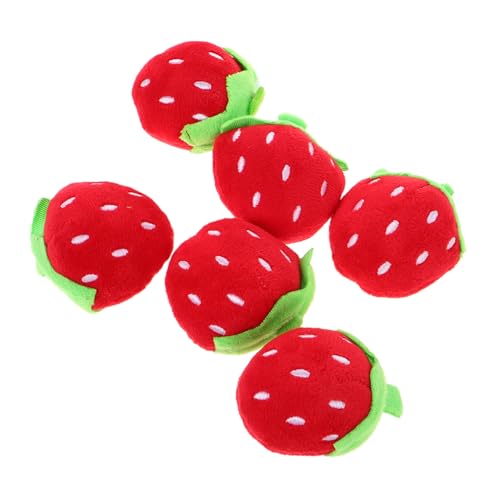Gogogmee 6 Stück Teiliges Erdbeer Plüschtier Weiches Kuscheliges Stofftier Süßes Obst Kuschelkissen DIY Zubehör für Kleidung und Haaraccessoires Beliebtes für Mädchen Gogogmee 6 Stück Teiliges Erdbeer Plüschtier Weiches Kuscheliges Stofftier Süßes Obst Kuschelkissen DIY Zubehör für Kleidung und Haaraccessoires Beliebtes für Mädchen von Gogogmee
