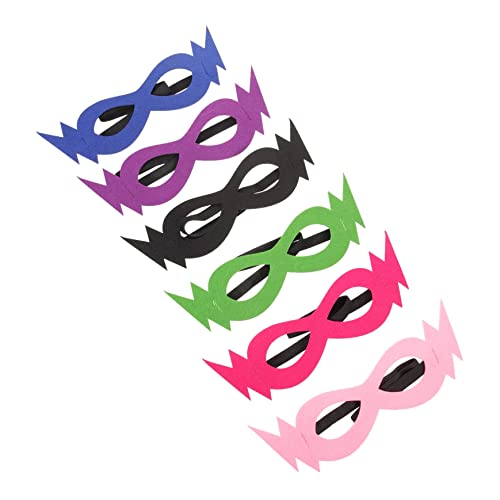 Gogogmee 6 Stück Teiliges Filz Augenklappen Bunte Karnevalsmasken für Fasching Kostüm Party Cosplay Geburtstag Halloween Zubehör Gogogmee 6 Stück Teiliges Filz Augenklappen Bunte Karnevalsmasken für Fasching Kostüm Party Cosplay Geburtstag Halloween Zubehör von Gogogmee