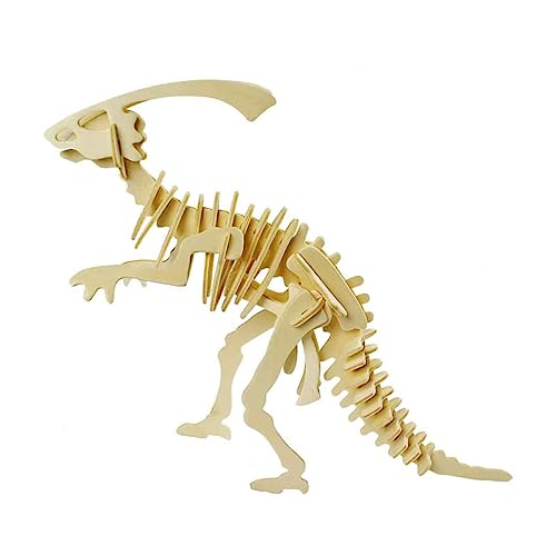 Gogogmee 6 Stück Teiliges Holz Dinosaurier Puzzle Pädagogisches Lernspielzeug für Fördert Auge Hand koordination Bunte Tiermodelle Tyrannosaurus Stegosaurus Triceratops Hadrosaur von Gogogmee