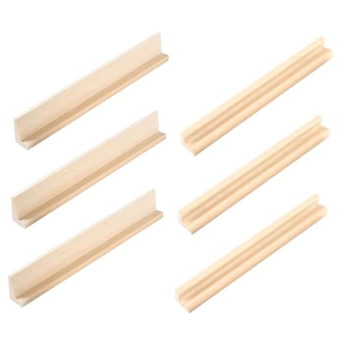 Gogogmee 6 Stück Teiliges Holz Domino Rack Langlebige Mahjong Kartenhalter Stabile Spielsteinablage Vielseitige Holztabletts für Familienprojekte und Kreative DIY Buchstabenaufsteller Gogogmee 6 Stück Teiliges Holz Domino Rack Langlebige Mahjong Kartenhalter Stabile Spielsteinablage Vielseitige Holztabletts für Familienprojekte und Kreative DIY Buchstabenaufsteller von Gogogmee