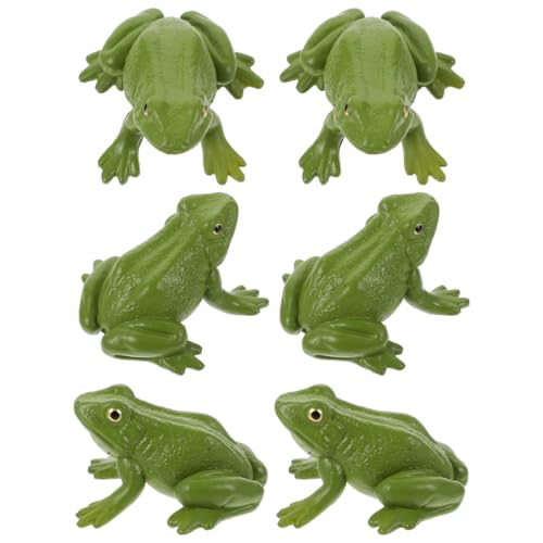 Gogogmee 6 Stück Teiliges Kunststoff Frosch Modellset Realistische Miniatur Frösche Detailreiche Tierfiguren für Pädagogisches Dekorative Amphibien Figuren Lebensechte Kunststofffrösche Gogogmee 6 Stück Teiliges Kunststoff Frosch Modellset Realistische Miniatur Frösche Detailreiche Tierfiguren für Pädagogisches Dekorative Amphibien Figuren Lebensechte Kunststofffrösche von Gogogmee