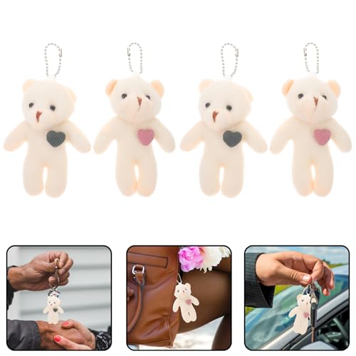 Gogogmee 6 Stück Teiliges Mini Plüschbär Schlüsselanhänger Flauschig Kuschelig Taschenanhänger Geschenk für Freunde Familie Tasche Dekoration Gogogmee 6 Stück Teiliges Mini Plüschbär Schlüsselanhänger Flauschig Kuschelig Taschenanhänger Geschenk für Freunde Familie Tasche Dekoration von Gogogmee