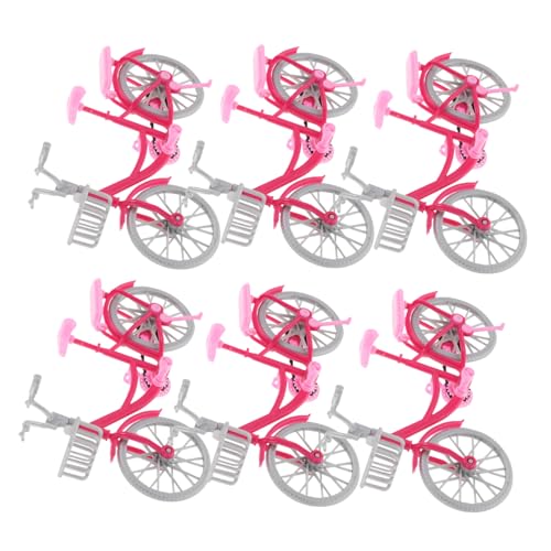 Gogogmee 6 Stück Teiliges Miniatur-puppenfahrrad Rosa Leichtes Fahrradmodell mit Realistischen Details für Puppenhaus Dekoration und Kreatives Rollenspiel Gogogmee 6 Stück Teiliges Miniatur-puppenfahrrad Rosa Leichtes Fahrradmodell mit Realistischen Details für Puppenhaus Dekoration und Kreatives Rollenspiel von Gogogmee