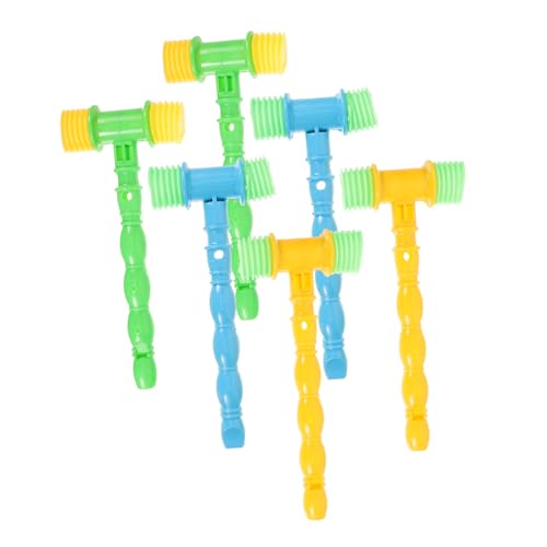 Gogogmee 6 Stück Teiliges Musik Hammer Bunte Klangspielzeuge für Pädagogisch Multifunktional Sicherer Ergonomischer Griff für Musikunterricht und Kinderpartys Zufällige Zufällige Farbe von Gogogmee