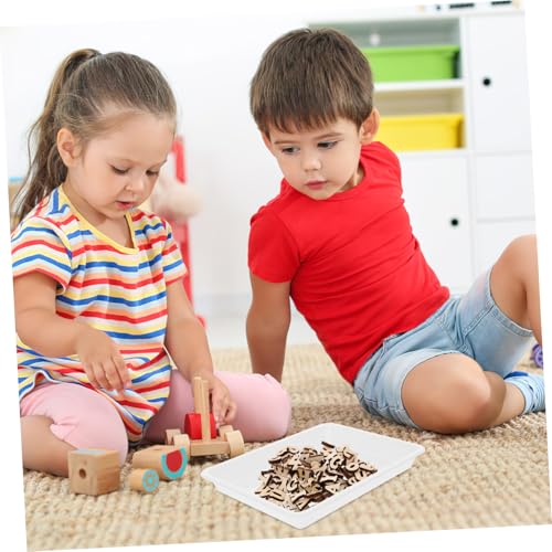 Gogogmee 6 Stück Teiliges Puzzle Sortier tablett aus Langlebigem Kunststoff PP Vielseitig für Bausteine zur Aufbewahrung und Organisation von Puzzleteilen im Kinderzimmer von Gogogmee
