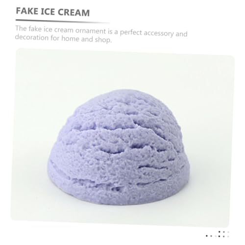 Gogogmee 6 Stück Teiliges Realistische Eiscreme Kugeln Deko Modelle in Bunten Farben Leichte Langlebige Attrappen für Eisdiele Restaurant Fotografie Wohn Laden Dekoration von Gogogmee
