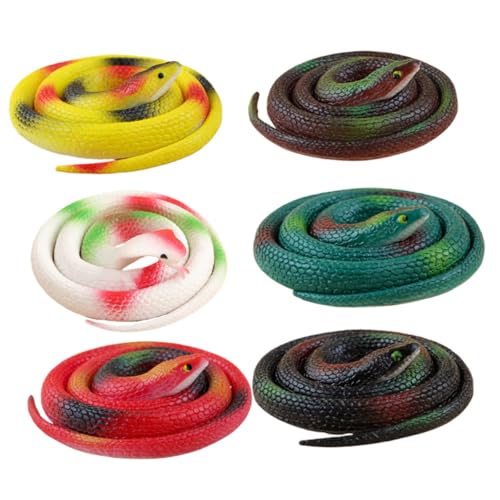 Gogogmee 6 Stück Teiliges Realistische Gummi Schlangen Langlebig Sicher Lebensecht für Halloween Party Deko Streich Erwachsene Karneval Spaß Gogogmee 6 Stück Teiliges Realistische Gummi Schlangen Langlebig Sicher Lebensecht für Halloween Party Deko Streich Erwachsene Karneval Spaß von Gogogmee