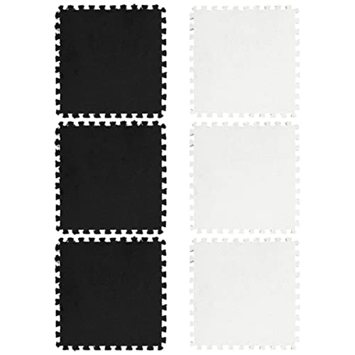 Gogogmee 6 Stück Teiliges Schaumstoff Patchwork Bodenmatten für Schlafzimmer und Wohnzimmer rutschfeste Weiche Spielmatte für Vielseitig Gestaltbar Farbenfrohes Design von Gogogmee