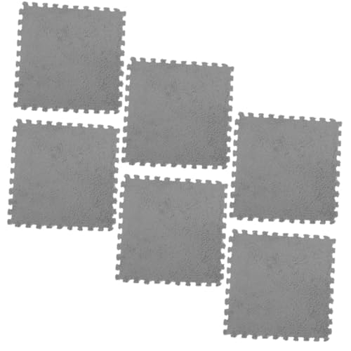 Gogogmee 6 Stück Teiliges Spielmatten aus Weichem Portablen Eva Schaumstoff mit Puzzle verbindung rutschfest und Hautfreundlich als Krabbelmatte und Bodenschutz für Kinderzimmer von Gogogmee