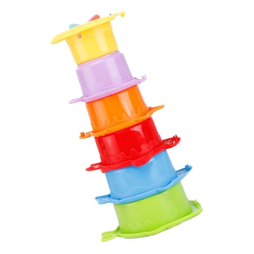 Gogogmee 6stücke Meeresthema Stapelbecher Babytassen Aus Strapazierfähigem Material Für Kleinkinder Sensorisches Spielzeug Zum Stapeln Mit Hellen Farben Für Hand-Augen-koordination Gogogmee 6stücke Meeresthema Stapelbecher Babytassen Aus Strapazierfähigem Material Für Kleinkinder Sensorisches Spielzeug Zum Stapeln Mit Hellen Farben Für Hand-Augen-koordination von Gogogmee