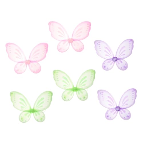 Gogogmee 6 Stück Teiliges für Einlagige Bunte Schmetterlingsflügel aus Nylon Leichte Kostümflügel in Pastellfarben für Cosplay Fasching Bühnenauftritte und Fotoshootings Gogogmee 6 Stück Teiliges für Einlagige Bunte Schmetterlingsflügel aus Nylon Leichte Kostümflügel in Pastellfarben für Cosplay Fasching Bühnenauftritte und Fotoshootings von Gogogmee