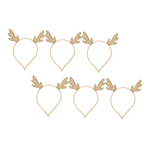 Gogogmee 6 Stück Weihnachts Haarreif mit Elchgeweih Goldener Haarschmuck für Erwachsene Festliches Party Accessoire für Weihnachten Karneval Kostüm und Fotoshooting Gogogmee 6 Stück Weihnachts Haarreif mit Elchgeweih Goldener Haarschmuck für Erwachsene Festliches Party Accessoire für Weihnachten Karneval Kostüm und Fotoshooting von Gogogmee