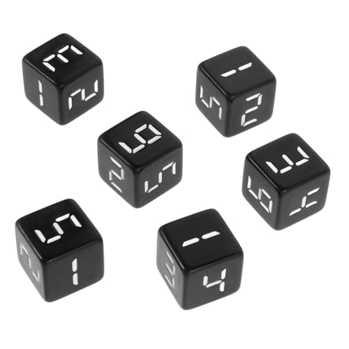Gogogmee 6 Stück Zahlenwürfel aus Harz Tragbare Kompakte und Leichte Würfel für Brettspiele Partys und Mathematikunterricht Strapazierfähig und Gogogmee 6 Stück Zahlenwürfel aus Harz Tragbare Kompakte und Leichte Würfel für Brettspiele Partys und Mathematikunterricht Strapazierfähig und von Gogogmee