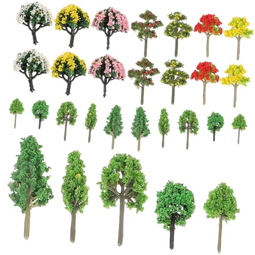 Gogogmee 60Stücke Miniaturbaum Kunststoff Bäume für Landschaftsmodelle und DIY Dekoration für Sandtisch und Mikro Landschaften Farben Gogogmee 60Stücke Miniaturbaum Kunststoff Bäume für Landschaftsmodelle und DIY Dekoration für Sandtisch und Mikro Landschaften Farben von Gogogmee