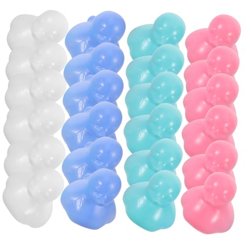 Gogogmee 64 Stück Teiliges Enten-Motiv Badespielzeug Bunte Schwimmende Plastikbälle aus Umweltfreundlichem PE Geeignet für Junge Mädchen Badewanne Pool Ballbecken Indoor Outdoor-spielspaß von Gogogmee