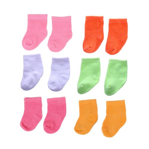 Gogogmee 6Paare Puppensocken für Puppen Dekorative Hausschmuckstücke aus Langlebigem für Puppenfoto Requisiten und Dekoration Gogogmee 6Paare Puppensocken für Puppen Dekorative Hausschmuckstücke aus Langlebigem für Puppenfoto Requisiten und Dekoration von Gogogmee