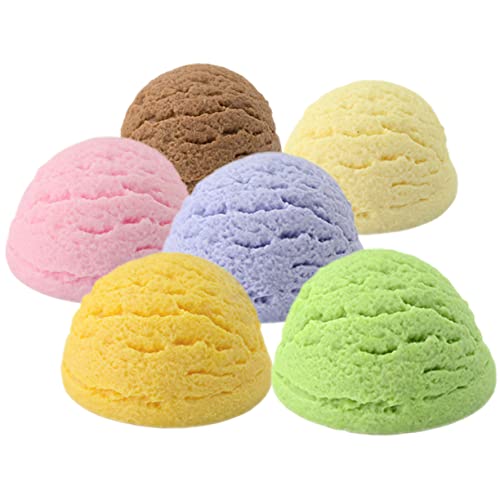 Gogogmee 6Stücke Künstliche Eiskugeln Realistische Simulation von Desserts für Dekoration Geschäften und Zuhause als Gastgeschenk oder Fotorequisite von Gogogmee