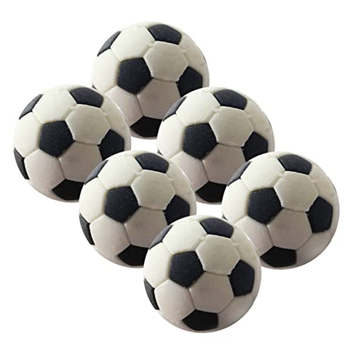 Gogogmee 6Stücke Mini Fußball Figuren Realistische Fußball Dekoration für Puppenhaus Ergänzung für Schlafzimmer oder Esszimmer von Gogogmee
