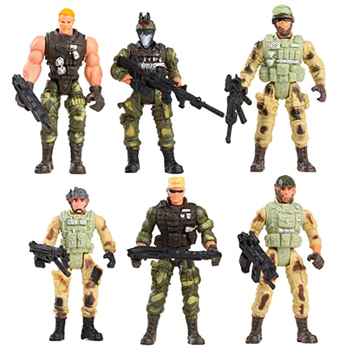 Gogogmee 6Stücke Soldatenfiguren aus Militärspielzeug für Zufällige Designs für Kreative Rollenspiele und Interaktion zwischen Eltern und Kindern Gogogmee 6Stücke Soldatenfiguren aus Militärspielzeug für Zufällige Designs für Kreative Rollenspiele und Interaktion zwischen Eltern und Kindern von Gogogmee
