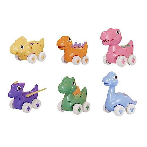 Gogogmee 6Stücke Teiliges Pull Back Dinosaurier Auto Gleitwagen für Fördert Eltern Junge Mädchen Interaktion Emotionale Entwicklung Leuchtende Farben Realistisches Design Gogogmee 6Stücke Teiliges Pull Back Dinosaurier Auto Gleitwagen für Fördert Eltern Junge Mädchen Interaktion Emotionale Entwicklung Leuchtende Farben Realistisches Design von Gogogmee
