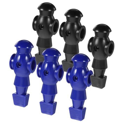 Gogogmee 6Stücke Tischfußballspieler Figuren Harz Ersatzteile für Foosball Tisch Klassischem Schwarz und Blau Langlebige Fußballspieler für Stundenlangen Spielspaß von Gogogmee