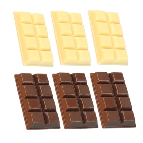 Gogogmee 6 Stücke Künstliche Schokolade Modelle Faux Schokolade Groß Für Display Simulierte Schokolade Für Hotel Home Party von Gogogmee