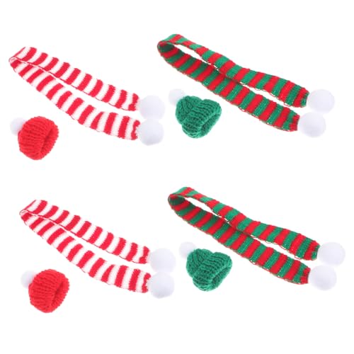 Gogogmee 8 Stück Dekorative Weindekoration Weihnachtsweinflaschen Ornamente Weihnachtsweindekoration Festival Flaschenhüllen Weinflaschenhüllen Win Bottler Topper Abdeckungen von Gogogmee