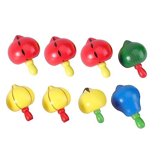Gogogmee 8 Stück Holz Bunte Früchte Designs Kindersicheres Holzspielzeug für Hand Augen koordination Kreatives Lernspielzeug zur Stressreduktion und Motorischer Fähigkeiten Zufällige von Gogogmee