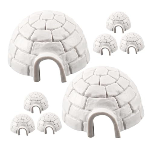 Gogogmee 8 Stück Iglu-Modell Simulation Miniaturfigur Mini-Modell Weihnachtspuppenhaus-miniaturen Iglu-Figur Feengarten Zubehör Figuren Für Kleinkinder Feenhäuser Für Harz Weiß Gogogmee 8 Stück Iglu-Modell Simulation Miniaturfigur Mini-Modell Weihnachtspuppenhaus-miniaturen Iglu-Figur Feengarten Zubehör Figuren Für Kleinkinder Feenhäuser Für Harz Weiß von Gogogmee