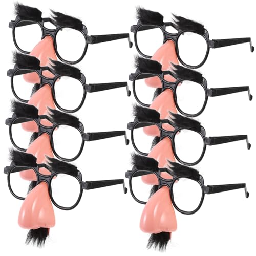 Gogogmee 8 Stück Lustige Brillenrequisiten mit Großer Nase und Vollbart Teiliges für Party Kostüm Halloween Fasching Dekoration Kreative Verkleidung Zubehör Gogogmee 8 Stück Lustige Brillenrequisiten mit Großer Nase und Vollbart Teiliges für Party Kostüm Halloween Fasching Dekoration Kreative Verkleidung Zubehör von Gogogmee