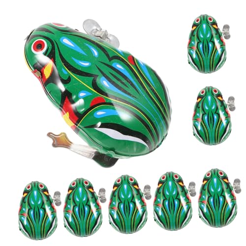 Gogogmee 8 Stück Teiliges Blechfrosch Wind Up Mechanismus Kreative Spielwaren Fördert Vorstellungskraft und Gehirnentwicklung Niedliches Cartoon Design Geeignet Gogogmee 8 Stück Teiliges Blechfrosch Wind Up Mechanismus Kreative Spielwaren Fördert Vorstellungskraft und Gehirnentwicklung Niedliches Cartoon Design Geeignet von Gogogmee