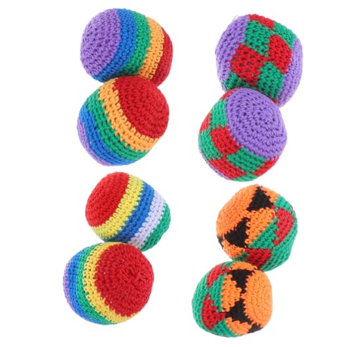 Gogogmee 8 Stück Teiliges Bunte Gehäkelte Sensorik-sandbeutel Vielseitige Wurf Jonglier-spielbälle für Sichere Weiche Handarbeitssäckchen für Drinnen und Draußen Gogogmee 8 Stück Teiliges Bunte Gehäkelte Sensorik-sandbeutel Vielseitige Wurf Jonglier-spielbälle für Sichere Weiche Handarbeitssäckchen für Drinnen und Draußen von Gogogmee