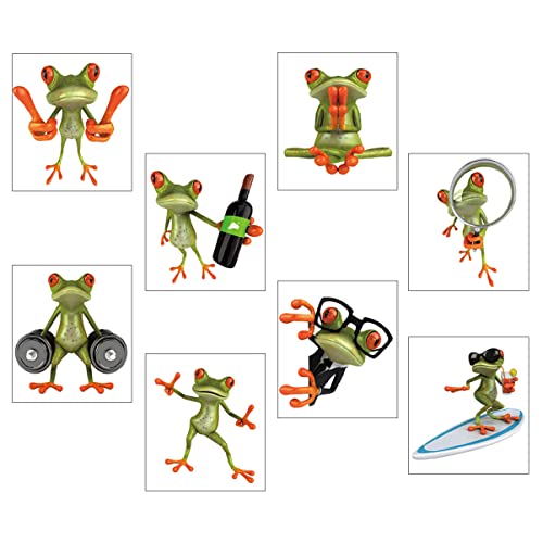 Gogogmee 8 Stück Teiliges Frosch Wandtattoo Dekorative Aufkleber für Auto Laptop und Mehr Leicht Anzubringen Abnehmbar Bringt Gute Laune und Frischen Stil Gogogmee 8 Stück Teiliges Frosch Wandtattoo Dekorative Aufkleber für Auto Laptop und Mehr Leicht Anzubringen Abnehmbar Bringt Gute Laune und Frischen Stil von Gogogmee